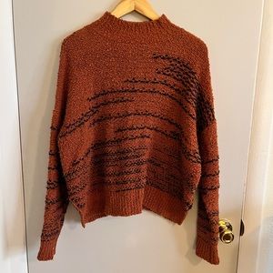 Knox Rose - Target orange chunky cropped sweater